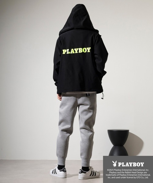 FUNALIVE(ファンアライブ)の「PLAYBOY スーパーストレッチパーカー(パーカー・メンズ・チャコール/ブラック・L/XL/M)」の8枚目の写真