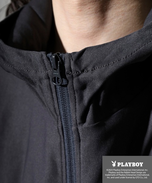 FUNALIVE(ファンアライブ)の「PLAYBOY スーパーストレッチパーカー(パーカー・メンズ・チャコール/ブラック・L/XL/M)」の18枚目の写真