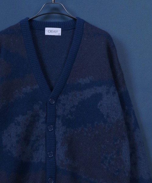 ANPAS（アンパス）の「Total Pattern  Shaggy Knit Cardigan/総柄 シャギー ニット カーディガン（カーディガン/ボレロ・メンズ・ホワイト系その他/ベージュ系その他/グリーン系その他/ブラウン系その他/イエロー系その他/グレー系その他/ブラック系その他2/ブラック系その他/ブルー系その他3/ブルー系その他/ブルー系その他2/グリーン系その他2/ブラック系その他3/グレー系その他3/グレー系その他2/ブルー系その他5/ブルー系その他4/ベージュ系その他2/ブラック系その他4・M/L/LL）」の18枚目の写真