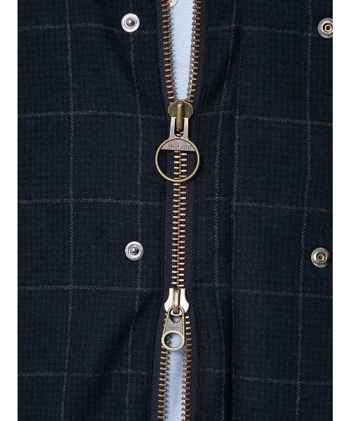 Barbour（バブアー）の「【SNOWDON / スノードン】JAPAN SPECIAL ウール チェック ロング コート（ステンカラーコート・メンズ・ネイビー/ブラウン・36/40/38/34）」の19枚目の写真