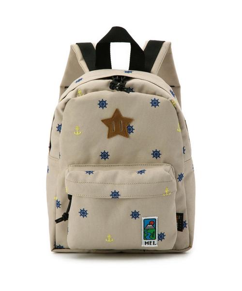 green label relaxing（グリーンレーベルリラクシング）の「green label relaxing別注 MEI Daypack Sサイズ/マリン◆（バックパック/リュック・キッズ・ベージュ/ピンク/ネイビー・フリー）」の2枚目の写真