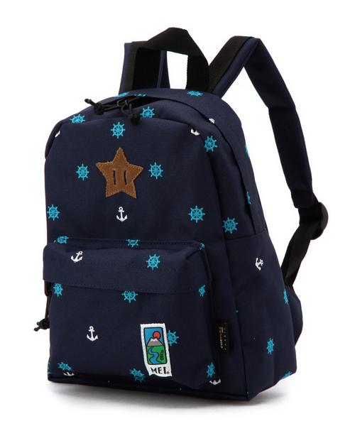 green label relaxing（グリーンレーベルリラクシング）の「green label relaxing別注 MEI Daypack Sサイズ/マリン◆（バックパック/リュック・キッズ・ベージュ/ピンク/ネイビー・フリー）」の4枚目の写真