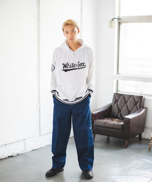 MLB(メジャーリーグベースボール)の「【MLB】リブラインパーカー/メンズ(パーカー・メンズ・グリーン/グレー/ブラック/オフホワイト/ブルー・LL/L/M)」の13枚目の写真