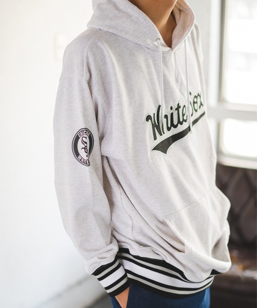 MLB(メジャーリーグベースボール)の「【MLB】リブラインパーカー/メンズ(パーカー・メンズ・グリーン/グレー/ブラック/オフホワイト/ブルー・LL/L/M)」の18枚目の写真