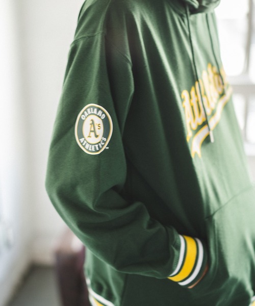 MLB(メジャーリーグベースボール)の「【MLB】リブラインパーカー/メンズ(パーカー・メンズ・グリーン/グレー/ブラック/オフホワイト/ブルー・LL/L/M)」の19枚目の写真