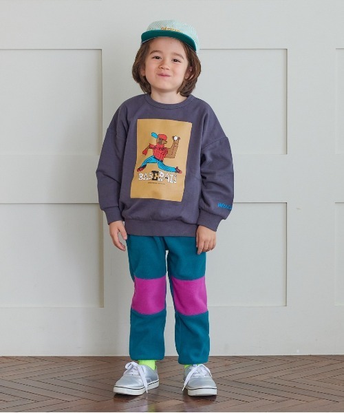 MARKEY'S（マーキーズ）の「【MIRACLE-KUN/ミラクルくん】別注プリントトレーナー（80～150cm）（スウェット・キッズ・オフホワイト/チャコール/ホワイト系その他/グリーン/オレンジ/グレー系その他/ブラック/マスタード/パープル/ブルー・80/90/95/100/110/130/140/150/120）」の20枚目の写真