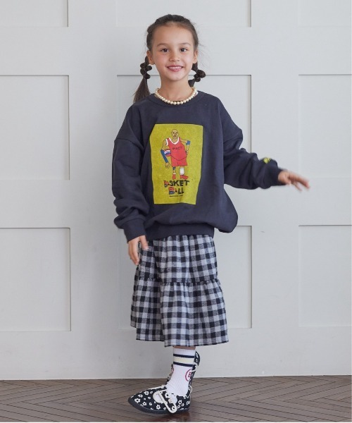 MARKEY'S（マーキーズ）の「【MIRACLE-KUN/ミラクルくん】別注プリントトレーナー（80～150cm）（スウェット・キッズ・オフホワイト/チャコール/ホワイト系その他/グリーン/オレンジ/グレー系その他/ブラック/マスタード/パープル/ブルー・80/90/95/100/110/130/140/150/120）」の17枚目の写真