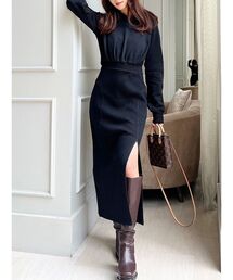 RESEXXY | バックオープンフーディワンピース(ワンピース)