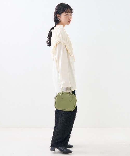 FREAK'S STORE（フリークスストア）の「フェザリー パンツ/イージーパンツ（その他パンツ・レディース・ブラック/オフホワイト・ﾌﾘ-）」の10枚目の写真