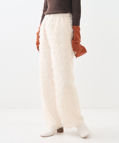 FREAK'S STORE（フリークスストア）の「フェザリー パンツ/イージーパンツ（その他パンツ・レディース・ブラック/オフホワイト・ﾌﾘ-）」の21枚目の写真