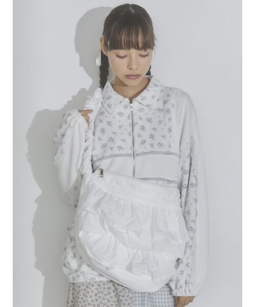 merry jenny（メリージェニー）の「くしゅくしゅショルダーフリルbag（ショルダーバッグ・レディース・ピンク/オフホワイト/ブラック・FREE）」の15枚目の写真