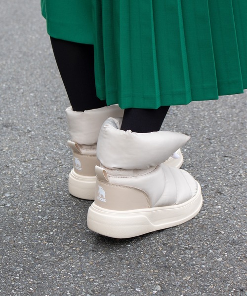 moz（モズ）の「moz(モズ) パデット (はっ水)ドロストショートブーツ（ブーツ・レディース・ホワイト/ベージュ/ブラック・LL/M/L/S）」の9枚目の写真