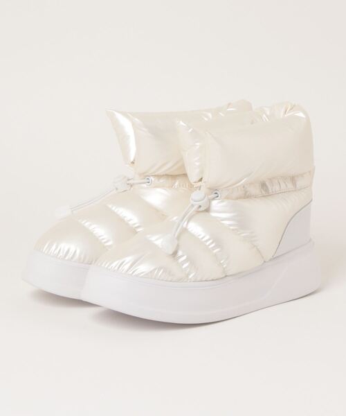 moz（モズ）の「moz(モズ) パデット (はっ水)ドロストショートブーツ（ブーツ・レディース・ホワイト/ベージュ/ブラック・LL/M/L/S）」の7枚目の写真