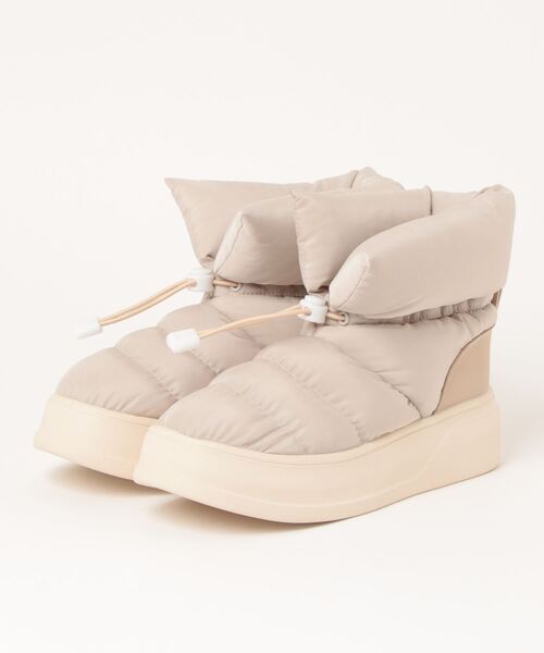 moz（モズ）の「moz(モズ) パデット (はっ水)ドロストショートブーツ（ブーツ・レディース・ホワイト/ベージュ/ブラック・LL/M/L/S）」の6枚目の写真