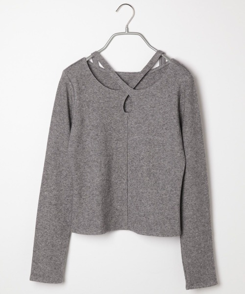 Heather（ヘザー）の「クロスネックカットソー　987352（Tシャツ/カットソー・レディース・ブラック/グレー/ピンク・FREE）」の8枚目の写真