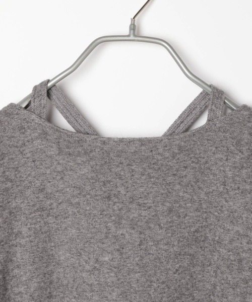 Heather（ヘザー）の「クロスネックカットソー　987352（Tシャツ/カットソー・レディース・ブラック/グレー/ピンク・FREE）」の7枚目の写真