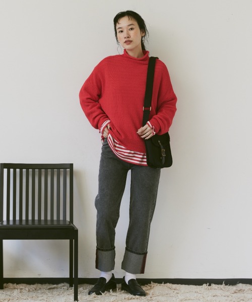 Libra Cue（リブラ キュー）の「ポストマンミニショルダー（ショルダーバッグ・レディース・ブラック/アイボリー・FREE）」の6枚目の写真