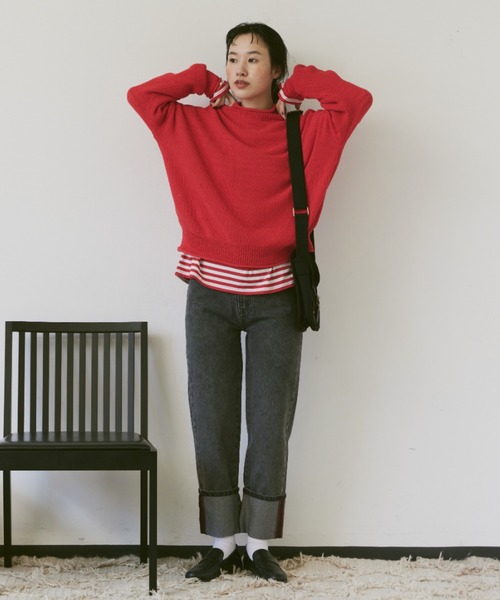 Libra Cue（リブラ キュー）の「ポストマンミニショルダー（ショルダーバッグ・レディース・ブラック/アイボリー・FREE）」の7枚目の写真