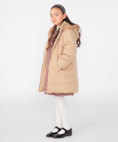 SHIPS KIDS:140～150cm /〈手洗い可能〉リサイクル ダウン コートの