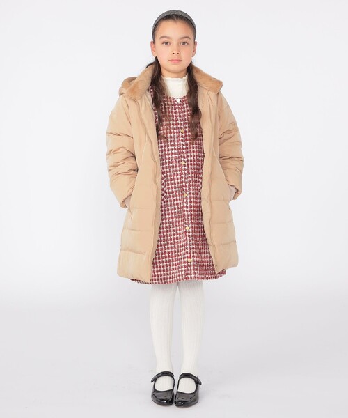 shimi オールドタウン　oldtown メドウェイ　ベージュ SHIPS KIDS:140～150cm /〈手洗い可能〉リサイクル ダウン コートの