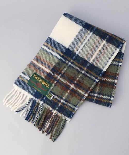 FREAK'S STORE(フリークスストア)の「限定展開 TWEED MILL/ツイードミル 別注PURE NEW WOOL マフラー(マフラー・レディース・イエロー/オフホワイト/グリーン/チャコールグレー/レッド/オレンジ・ONE SIZE)」の3枚目の写真