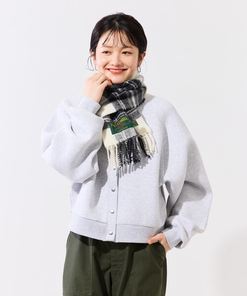 FREAK'S STORE(フリークスストア)の「限定展開 TWEED MILL/ツイードミル 別注PURE NEW WOOL マフラー(マフラー・レディース・イエロー/オフホワイト/グリーン/チャコールグレー/レッド/オレンジ・ONE SIZE)」の8枚目の写真