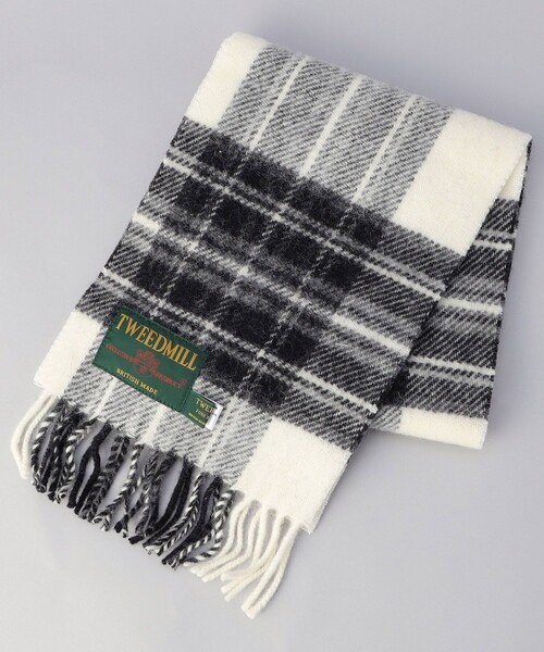 FREAK'S STORE(フリークスストア)の「限定展開 TWEED MILL/ツイードミル 別注PURE NEW WOOL マフラー(マフラー・レディース・イエロー/オフホワイト/グリーン/チャコールグレー/レッド/オレンジ・ONE SIZE)」の10枚目の写真