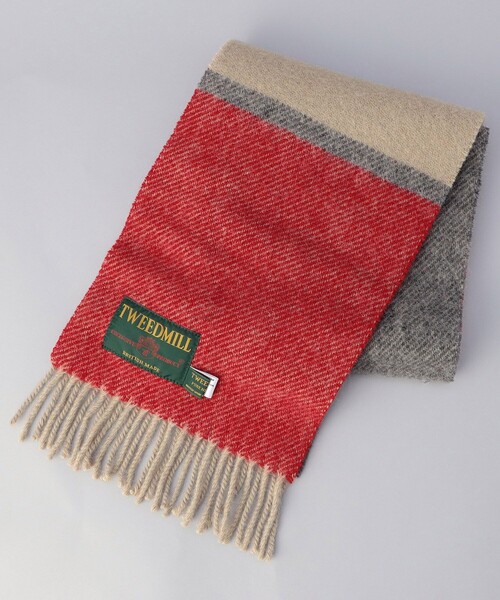 FREAK'S STORE(フリークスストア)の「限定展開 TWEED MILL/ツイードミル 別注PURE NEW WOOL マフラー(マフラー・レディース・イエロー/オフホワイト/グリーン/チャコールグレー/レッド/オレンジ・ONE SIZE)」の15枚目の写真