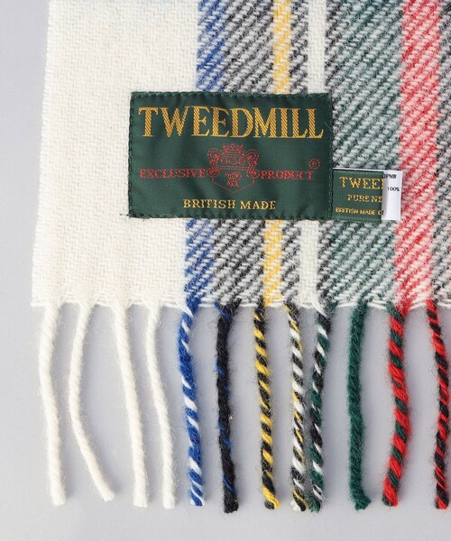 FREAK'S STORE(フリークスストア)の「限定展開 TWEED MILL/ツイードミル 別注PURE NEW WOOL マフラー(マフラー・レディース・イエロー/オフホワイト/グリーン/チャコールグレー/レッド/オレンジ・ONE SIZE)」の17枚目の写真