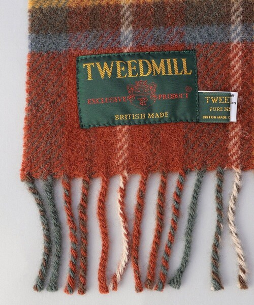 FREAK'S STORE(フリークスストア)の「限定展開 TWEED MILL/ツイードミル 別注PURE NEW WOOL マフラー(マフラー・レディース・イエロー/オフホワイト/グリーン/チャコールグレー/レッド/オレンジ・ONE SIZE)」の18枚目の写真