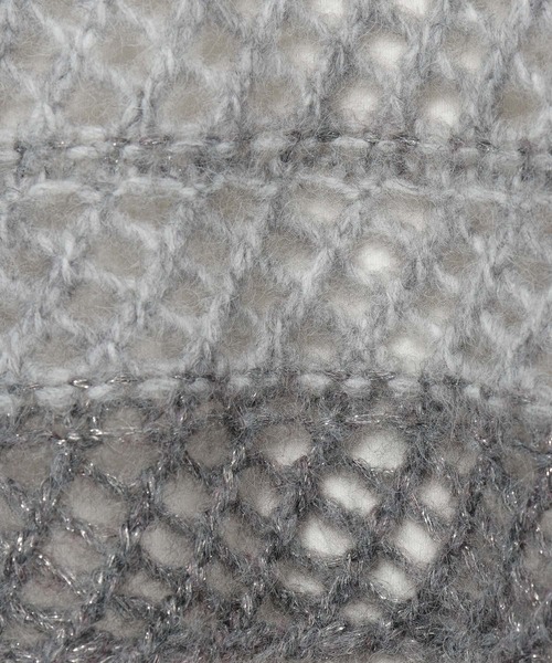 niko and...（ニコアンド）の「クロップド透かしニット（ニット/セーター・レディース・アイボリー/ライトブルー/グレー・FREE）」の22枚目の写真