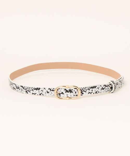 STYLEBLOCK(スタイルブロック)の「レザー調ベルト(ベルト・レディース・パープル/ベージュ/グレー/ホワイト/ブラック/ダークグリーン/ブラウン・FREE)」の1枚目の写真