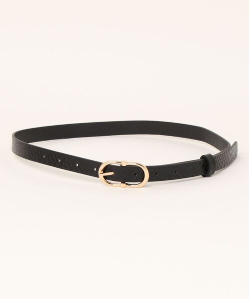 STYLEBLOCK(スタイルブロック)の「レザー調ベルト(ベルト・レディース・パープル/ベージュ/グレー/ホワイト/ブラック/ダークグリーン/ブラウン・FREE)」の2枚目の写真