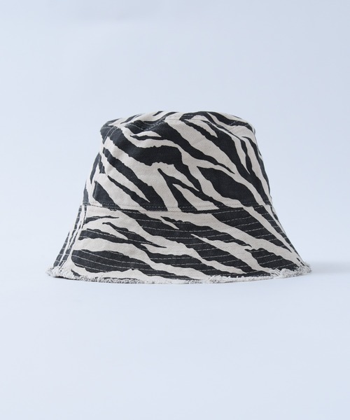 CALIFORNIA OUTFITTERS（カリフォルニア アウトフィッターズ）の「3-11B7,9, 11,12 バケットハット アニマル柄 クージー風 マーブル柄（ハット・メンズ・ホワイト系/ブルー系/パープル系/レオパード/ワイン系/グリーン系/ブラック系/ベージュ系/ブラウン系・ONESIZE）」の5枚目の写真