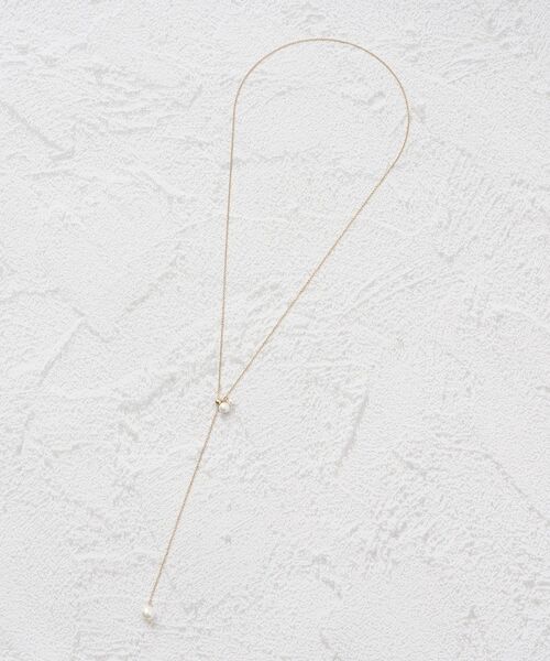 OPAQUE.CLIP（オペークドットクリップ）の「◆貝パールスライドネックレス（ネックレス・レディース・シルバー/ゴールド・00）」の3枚目の写真