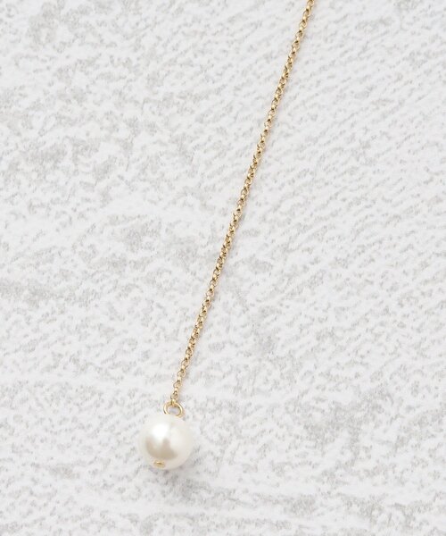 OPAQUE.CLIP（オペークドットクリップ）の「◆貝パールスライドネックレス（ネックレス・レディース・シルバー/ゴールド・00）」の5枚目の写真