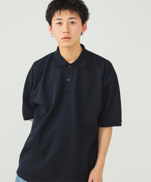 BEAMS(ビームス)の「BEAMS / テック ポロシャツ(ポロシャツ・メンズ・ネイビー/チャコールグレー・XL/L/M/S)」の1枚目の写真