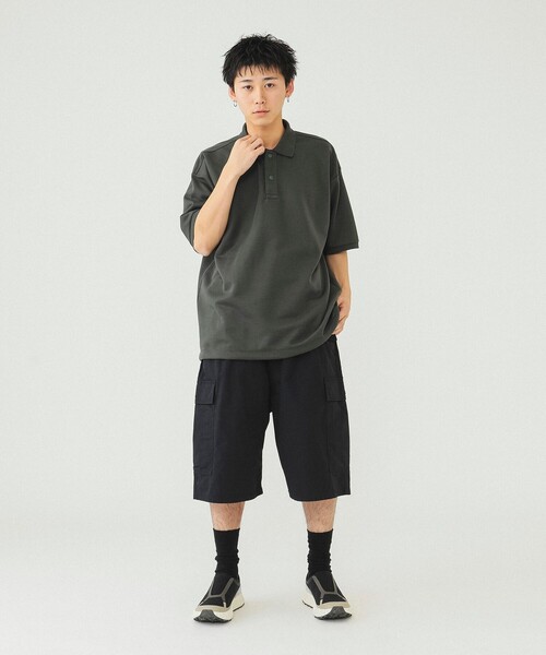 BEAMS(ビームス)の「BEAMS / テック ポロシャツ(ポロシャツ・メンズ・ネイビー/チャコールグレー・XL/L/M/S)」の3枚目の写真