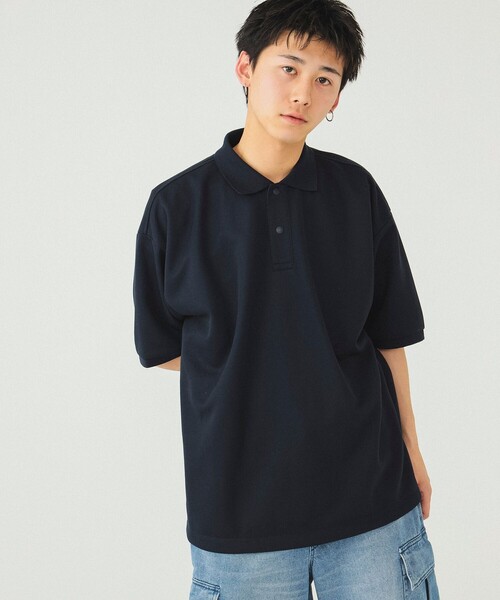 BEAMS(ビームス)の「BEAMS / テック ポロシャツ(ポロシャツ・メンズ・ネイビー/チャコールグレー・XL/L/M/S)」の16枚目の写真
