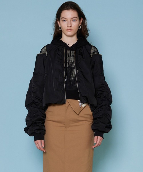 MAISON SPECIAL（メゾンスペシャル）の「Shoulder Zip Nylon Blouson