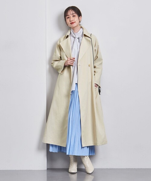 UNITED ARROWS（ユナイテッドアローズ）の「ドルマンスリーブ トレンチコート（トレンチコート・レディース・オリーブ/オフホワイト/ベージュ・34/36/38）」の6枚目の写真