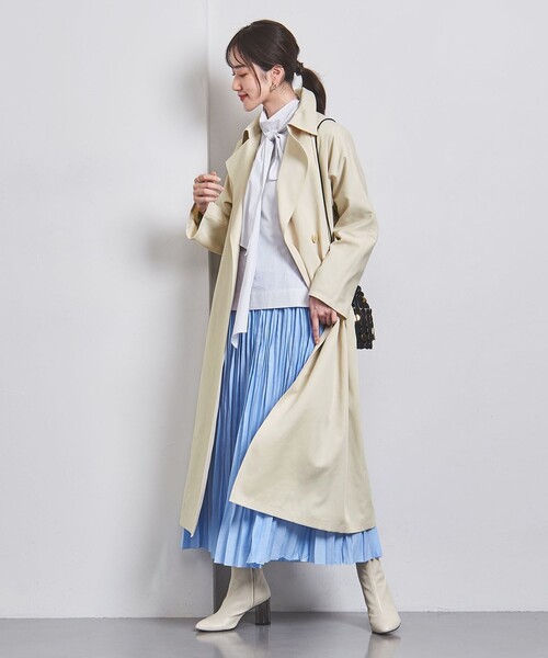UNITED ARROWS（ユナイテッドアローズ）の「ドルマンスリーブ トレンチコート（トレンチコート・レディース・オリーブ/オフホワイト/ベージュ・34/36/38）」の7枚目の写真