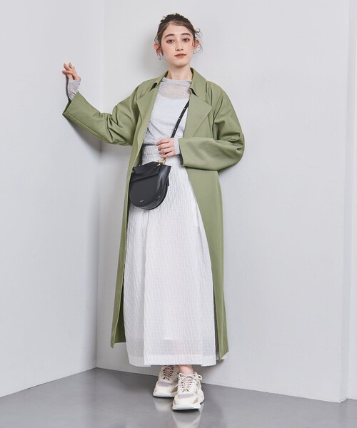 UNITED ARROWS（ユナイテッドアローズ）の「ドルマンスリーブ トレンチコート（トレンチコート・レディース・オリーブ/オフホワイト/ベージュ・34/36/38）」の13枚目の写真