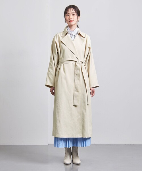 UNITED ARROWS（ユナイテッドアローズ）の「ドルマンスリーブ トレンチコート（トレンチコート・レディース・オリーブ/オフホワイト/ベージュ・34/36/38）」の14枚目の写真