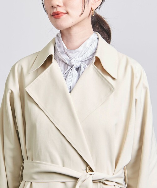 UNITED ARROWS（ユナイテッドアローズ）の「ドルマンスリーブ トレンチコート（トレンチコート・レディース・オリーブ/オフホワイト/ベージュ・34/36/38）」の17枚目の写真