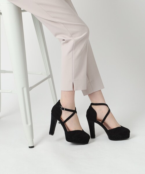 ESPERANZA(エスペランサ)の「クロスストラップハイヒールセパレートパンプス 結婚式二次会 パーティー 24SS(パンプス・レディース・グレー系/ブラック系/ピンク系5・22.0cm/22.5cm/23.0cm/23.5cm/24.0cm/24.5cm)」の18枚目の写真