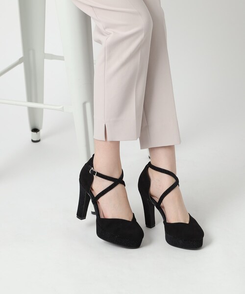 ESPERANZA(エスペランサ)の「クロスストラップハイヒールセパレートパンプス 結婚式二次会 パーティー 24SS(パンプス・レディース・グレー系/ブラック系/ピンク系5・22.0cm/22.5cm/23.0cm/23.5cm/24.0cm/24.5cm)」の20枚目の写真