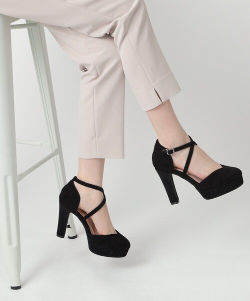 ESPERANZA(エスペランサ)の「クロスストラップハイヒールセパレートパンプス 結婚式二次会 パーティー 24SS(パンプス・レディース・グレー系/ブラック系/ピンク系5・22.0cm/22.5cm/23.0cm/23.5cm/24.0cm/24.5cm)」の21枚目の写真