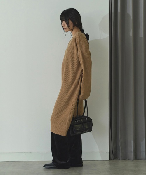 LIENCOEUR(リアンクール)の「ボートネックルーズスリーブワンピース(ワンピース・レディース・ライトピンク/アイボリー/ベージュ/ブラック・FREE)」の10枚目の写真