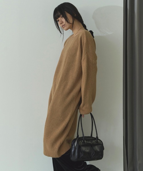 LIENCOEUR(リアンクール)の「ボートネックルーズスリーブワンピース(ワンピース・レディース・ライトピンク/アイボリー/ベージュ/ブラック・FREE)」の15枚目の写真